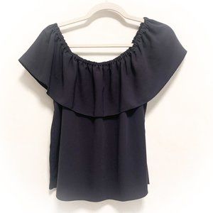 Wilfred Promoner Off Shoulder Blouse Blue